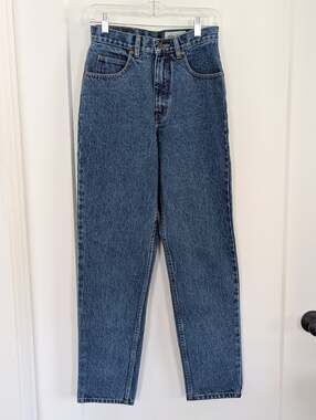 Vtg 90s Eddie Bauer Classic Fit High Rise Mom Jeans Sz 6 100% Cotton Y2K Retro